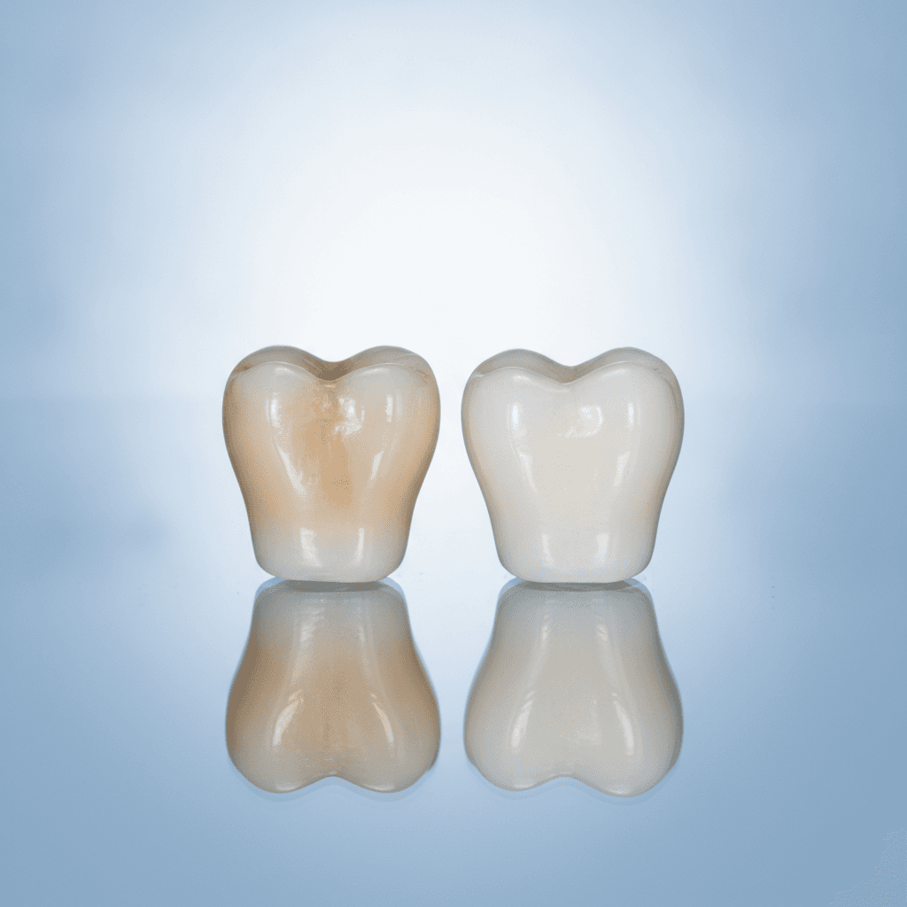 Coroană E.max vs. zirconiu pentru zona frontală 2026 — comparativ complet (estetică, preț, durabilitate)